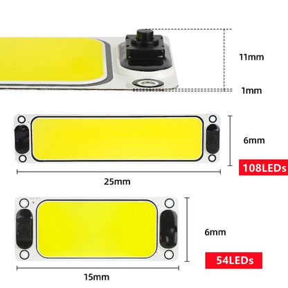 2~1PCS Ultra-bright LED Light Source with Switch Chip Reading Night Light 12-90V Interior Light Ceiling Lamp Car Camper Boat
