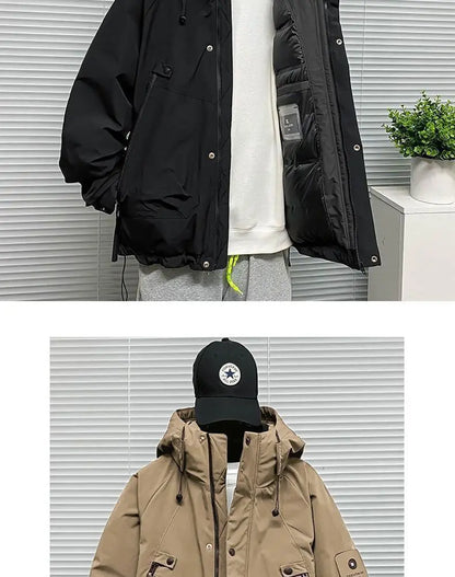 Men's Jacket Winter Windproof Warm Down Jacket Outdoor Sports Mountain Overcoat Hooded Snowboarding Parka Snow Coat Canada Tops
