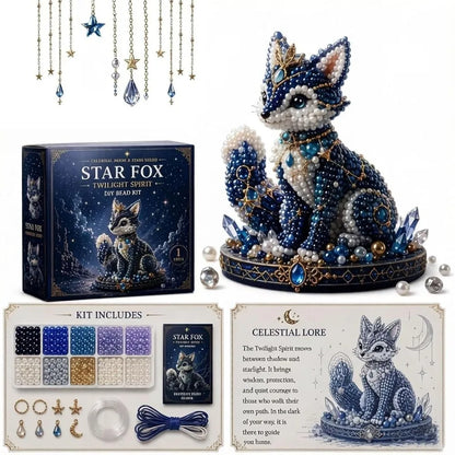 3D Design Animal Guardian Beading Kit Handmade Material Package Animal Bead Set with Colorful Beads Animal Shape Bead Craft Set