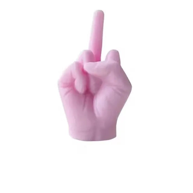 New Creative Candles Middle Finger Shaped Gesture Scented Candles Funny Quirky Gifts Home Decoration Ornaments Birthday Gifts
