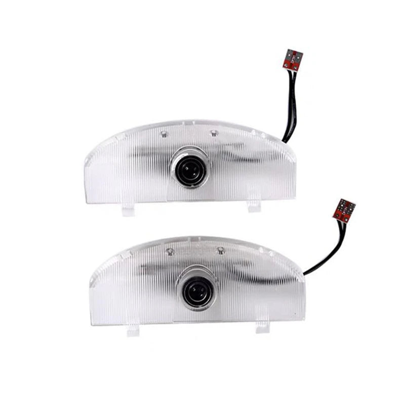 2Pcs LED Car Door Logo Projector Ghost Shadow Light For Mitsubishi Pajero V87 V93 V97 V80 2007 - 2015 2016 2017 2018 Accessories