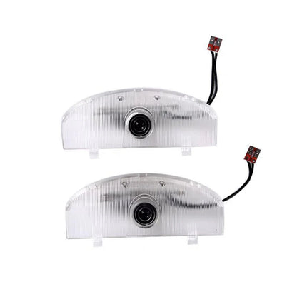 2Pcs LED Car Door Logo Projector Ghost Shadow Light For Mitsubishi Pajero V87 V93 V97 V80 2007 - 2015 2016 2017 2018 Accessories