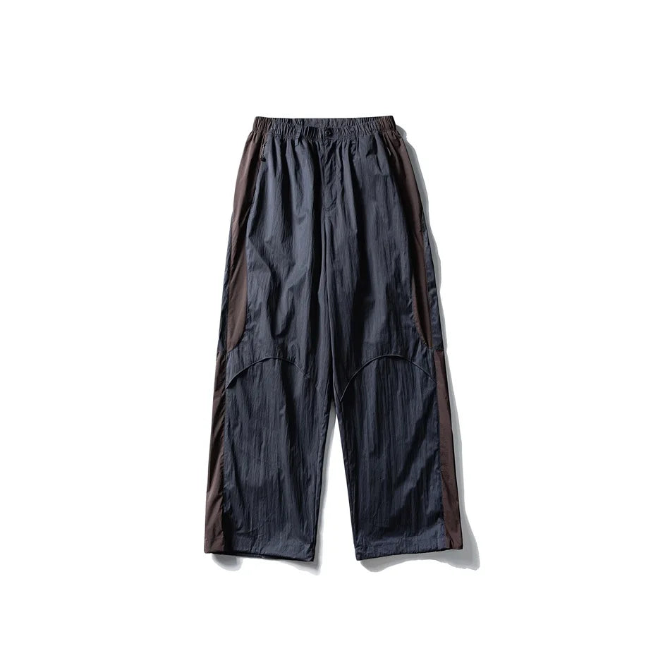 Men Women Splice Fashion Outdoor Loose Casual Lightweight Quick Dry Sports Cargo Baggy Pants Track Trouser Jogger Sweatpants