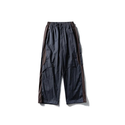 Men Women Splice Fashion Outdoor Loose Casual Lightweight Quick Dry Sports Cargo Baggy Pants Track Trouser Jogger Sweatpants