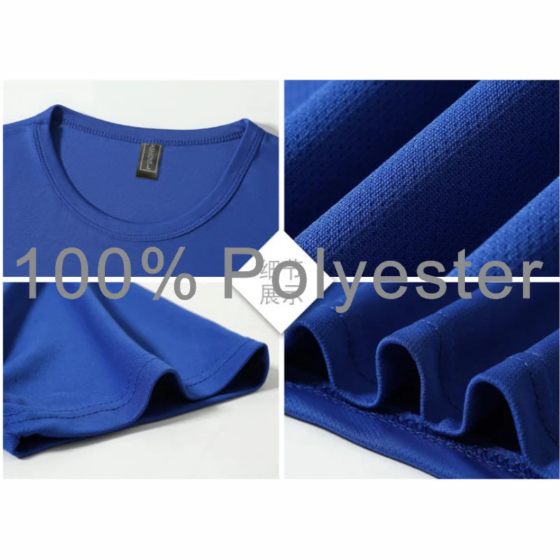 Summer Quick-drying T-shirt Custom Logo Breathable Sports Top Embroidery Personalized Logo Team Activity T-shirt Print Pattern