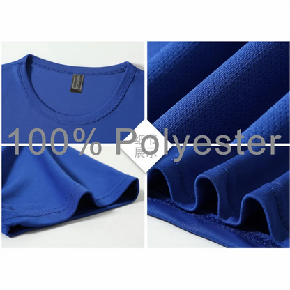 Summer Quick-drying T-shirt Custom Logo Breathable Sports Top Embroidery Personalized Logo Team Activity T-shirt Print Pattern