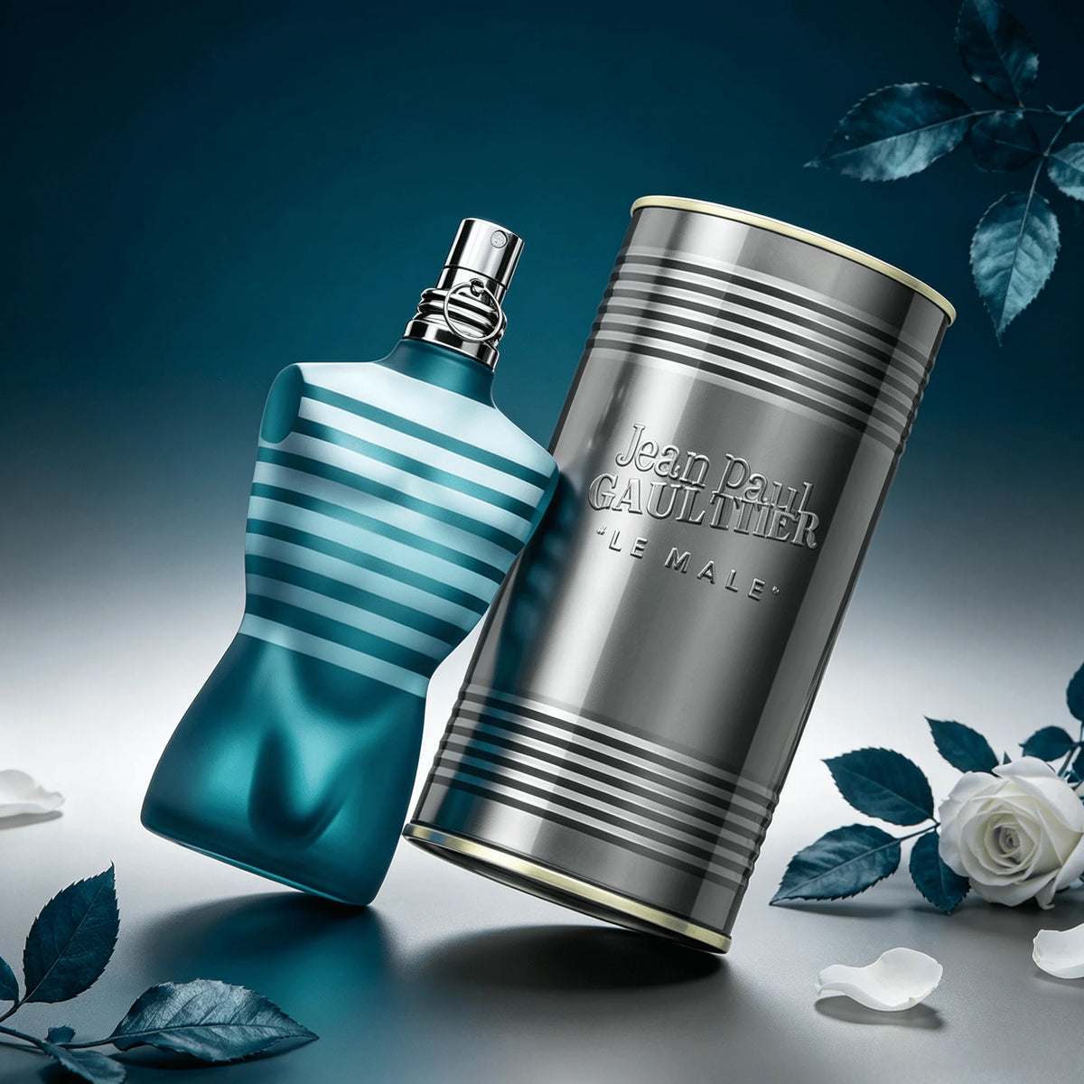 Jean Paul Gaultier Le Male Eau de Toilette - Long-lasting amber-flavor cologne for men with fresh mint, wash, and sensual vanilla - luxury men's cologne spray