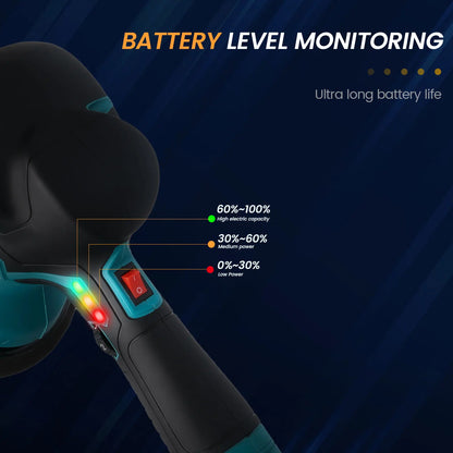 Podofo Cordless Car Buffer Polisher with 2 Pack 21V Batteries 6 Variable Speed 5500RPM Orbital Polisher for Car Boat Polishing