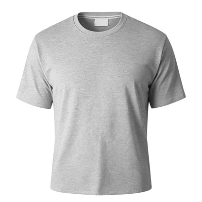 100% Cotton T shirt Classic everyday Versatile Women's Men's Crew neck T shirt, Comfortable and Breathable Solid Unisex Tshirt