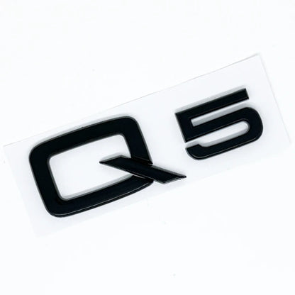 ABS Numbers Letters Q2 Q3 Q4 Q5 Q6 Q7 Q8 30 35 40 45 50 55 TDI TFSI 2.0T Emblem For Car Fender Trunk Rear Logo Sticker