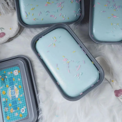 Sticky Box Cake Squishy Toy Slow Rising Squeeze Toy Butter Ice Cream Box Squishy Fidget Toy Anti Stress Release Hand Relax Gift