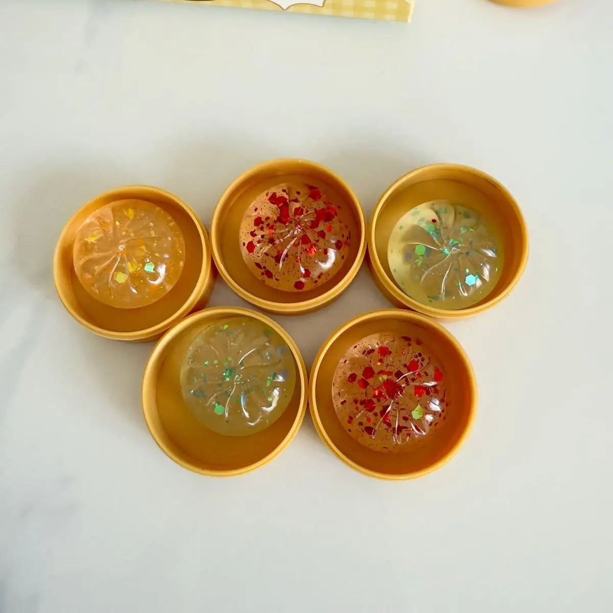 Crystal bun card cute mini soup dumpling shaped stress-relief squeeze toy, venting office prank toy, slow rebound, fun gift