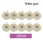 10Pcs/Bag Dental Odontologia Polishing Brush Wheel Rotary Tools 2.35mm HP Shank Wool Goat Cotton Black Buff Dentistry Laborator