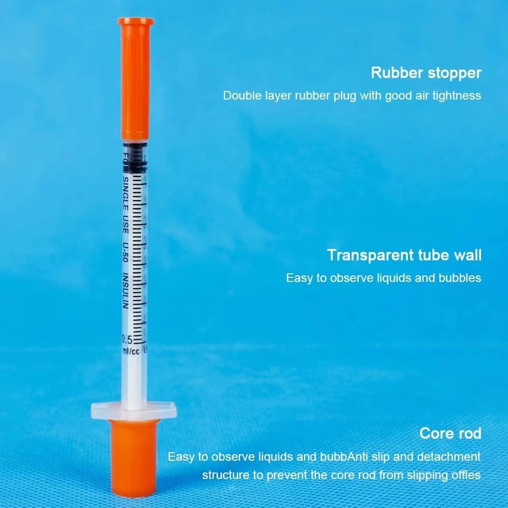 Individually Wrapped Manual Push Veterinary Plastic Syringes With Needles Disposable Style For Lab Pets Pigs And  Farm Livestock
