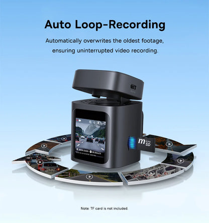 Baseus 3K Dash Cam VD1 Front and Rear Cam HD Built-in GPS Galileo Supercapacitor Car DVR Car Camera Recorder Support 24H Parking