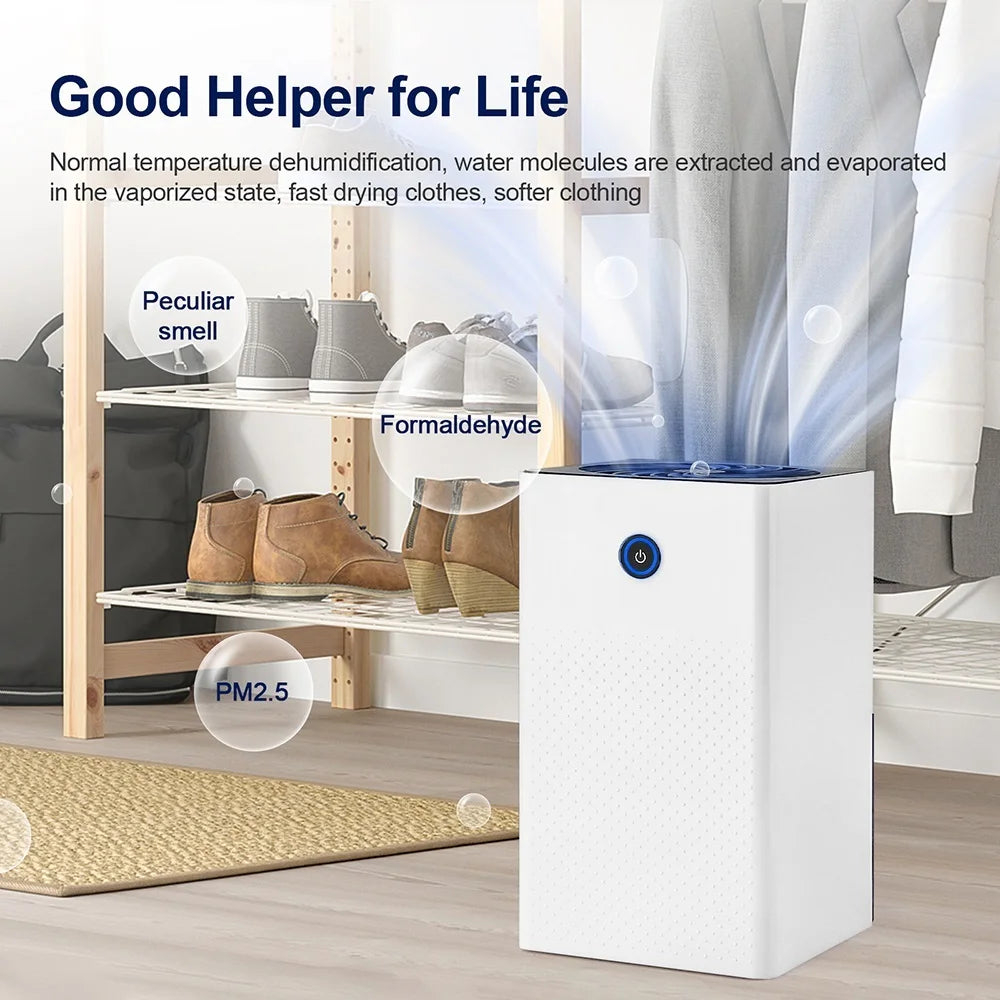 1L Small Dehumidifier Mini Air Dehumidifier Home Moisture Absorbers Air Dyer Indoor Moisture Remover Deodorizer Air Purifier