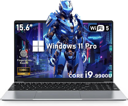 15.6" Laptop Computer Windows 11 Core i9-10980HK PC Gamer 16GB RAM Fingerprint Unlock Notebook Laptops Backlight Study Computer