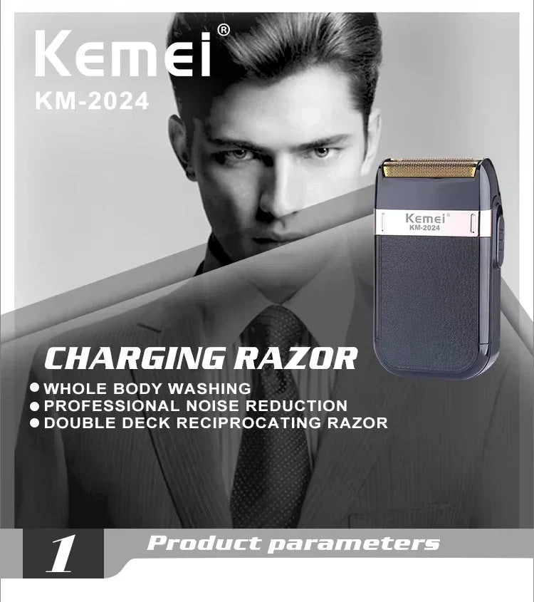 Kemei KM-2628 KM-678 KM-2024 USB Rechargeable Hair Clipper Professional Cordless Men Hair Trimmer Men's Hair Cutting Machine