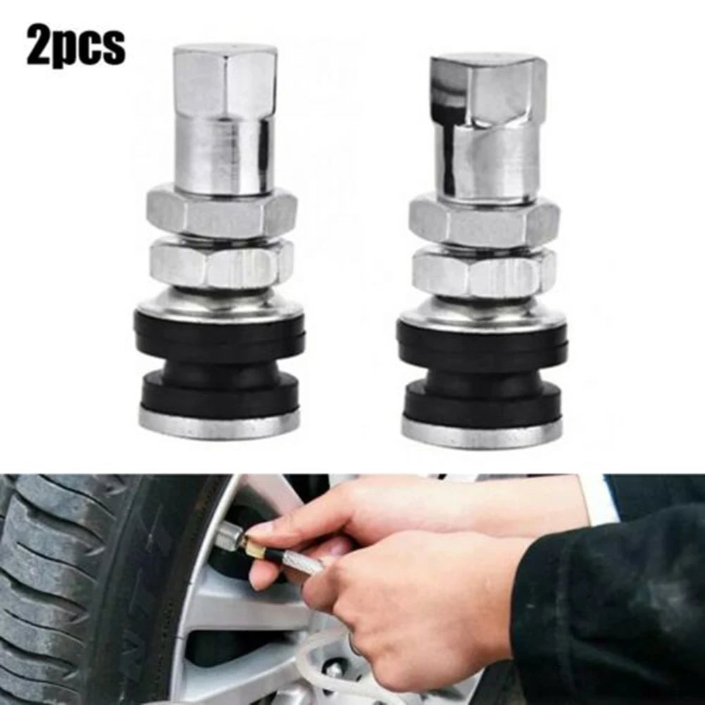 Metal Car Tubeless Vacuum Tire 2pcs Car Tubeless Tire Valve Short Stems Vacuum Tire Valve Stems For Car Hot Sale