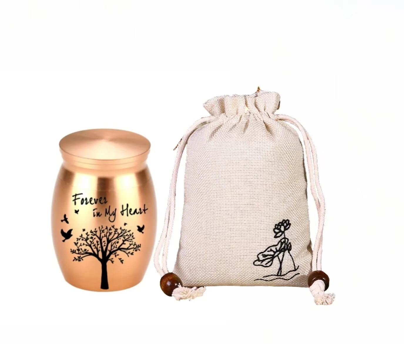Hot Sale 7 Colors Tree of Life Design Cremation Urn Pet Memorials and Gifts Mini Made of Aluminum Alloy Urns