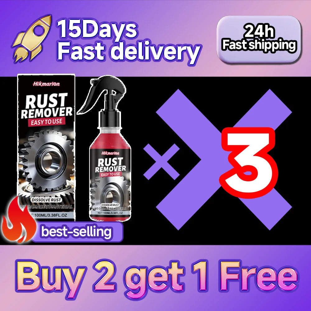 Multi Purpose Rust Converter Spray Lubricant and Degreaser for Rims Chains Metal Surfaces Cleaner Vehicle Supplies