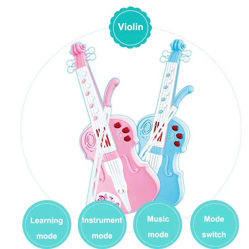 New Multi-mode Children's Violin Toy Simulation Baby Early Education Educational Toy Musical Instrument Children's Birthday Gift