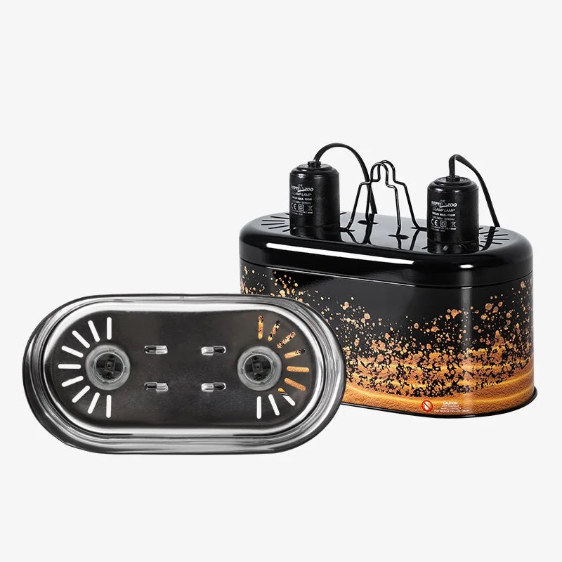 UVB Light Lampshade Fixture Dual Reptile Lamp Cap Combo Integration Design Heat Lighting Lamp Kit Bulb Holder Lampshade Emitter