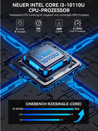 GMKtec G3 Pro Core i3-10110U MINI PC DDR4 NVMe SSD WIFI6 BT5.2 Desktop Windows 11 Pro Office Gaming Computer