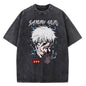 Anime Jujutsu Kaisen Gojo Satoru T Shirts Washed Men Women Cotton Harajuku T-Shirts High Quality Retro for Men Women Tops Tees