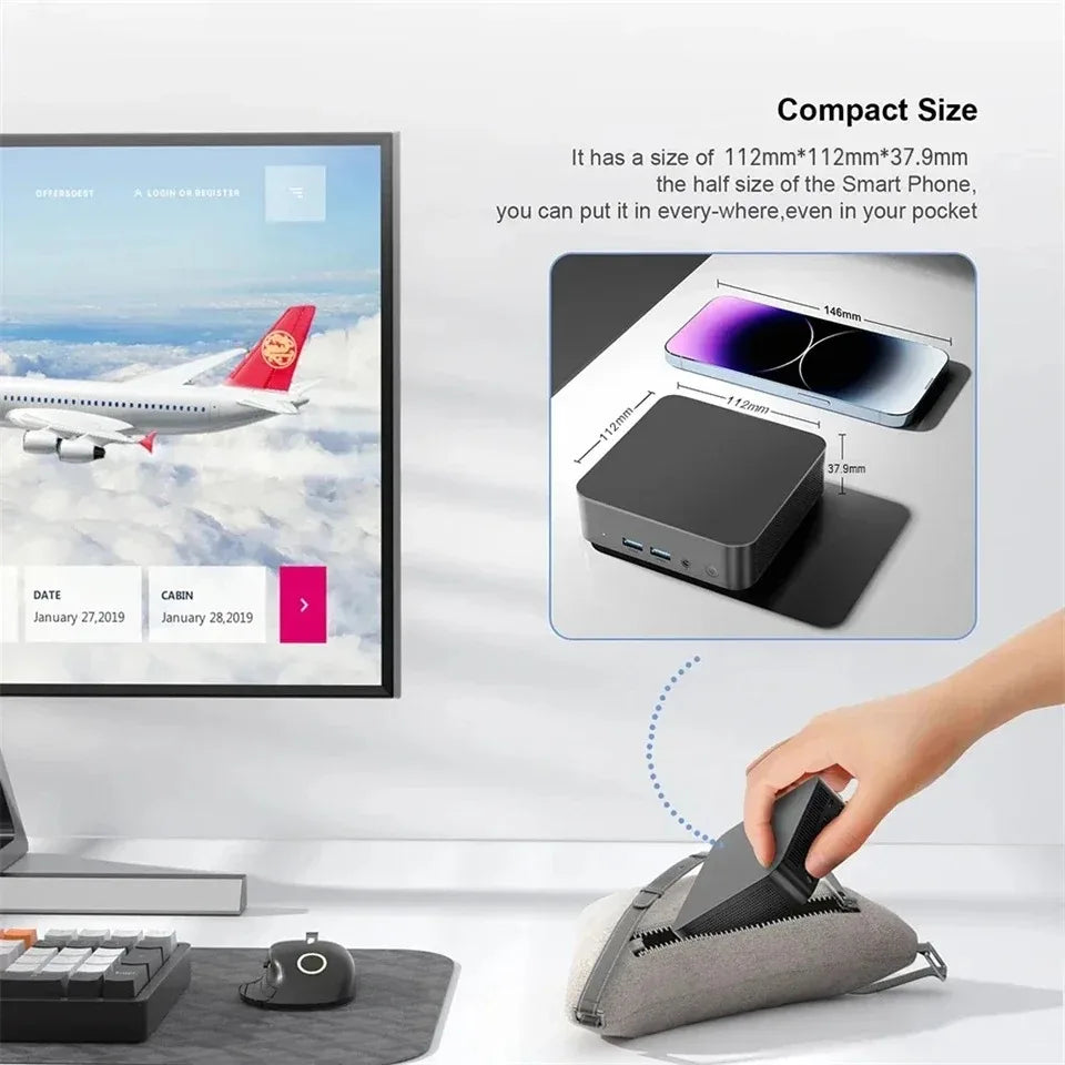 2026 Brand New Intel Core I9-10980HK Windows 11 Pro 32GB RAM 1TB SSD Gaming I9 Computer WiFi 6 USB3.0 Mini Desktop Computer PC