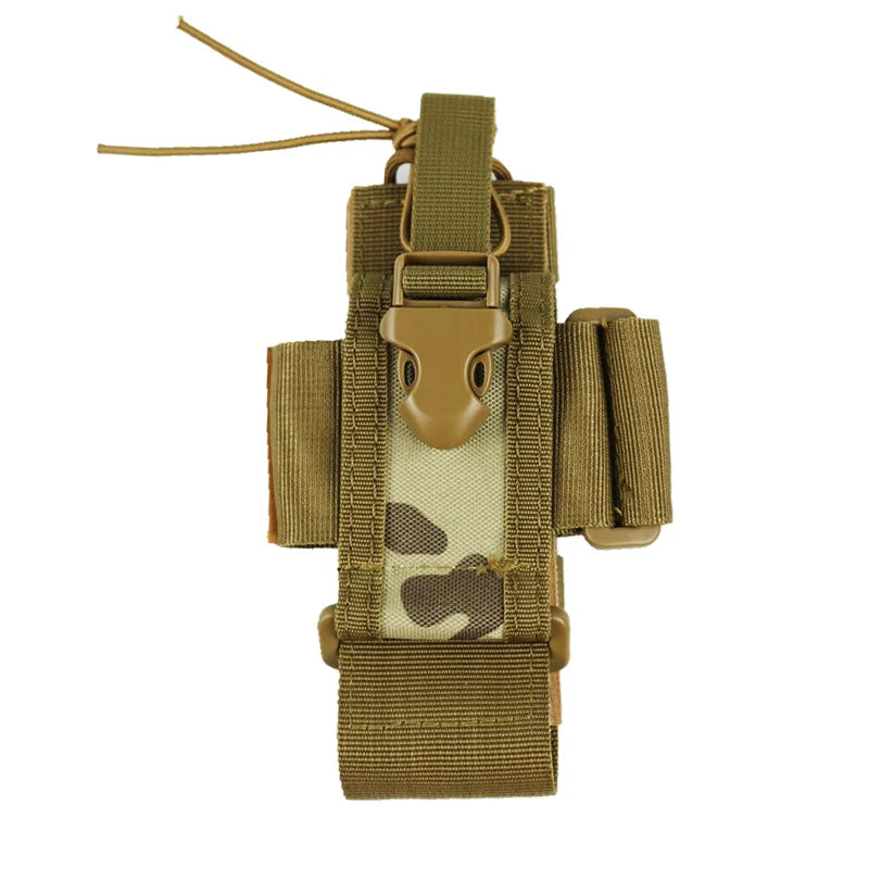 New Tactical Adjustable Walkie Talkie Holder Radio Pouch Hunting Interphone Hanging Bag Outdoor Nylon Molle Radio Pouch
