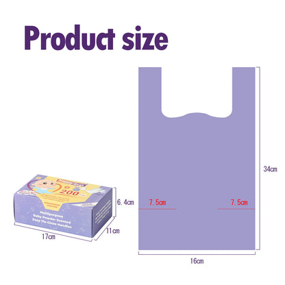 Portable Nappy Bags Disposable Scented Leak-proof Odor Removing Garbage Bag for Feminine Products Diaper Disposal Pet Waste Bags