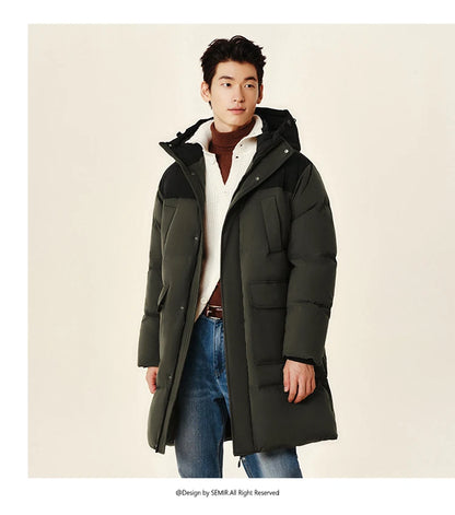 Semir Down Jacket Men 2026 New Waterproof Thick Outerwear Long Length Winter Clothing Couple