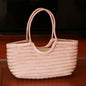 Handbags Women's Genuine Leather Shoulder Bag Weaving Casual Shopping Bag Vintage Big Tote Purse Cowhide Cross Hand Bags Lady