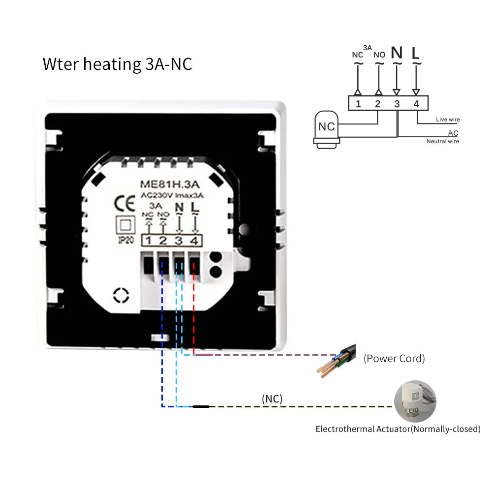 Tuya Smart Thermostat For Underfloor Heating Wifi Thermostat  Floor Heating Controller Warm Floor Temperature Controller Alexa