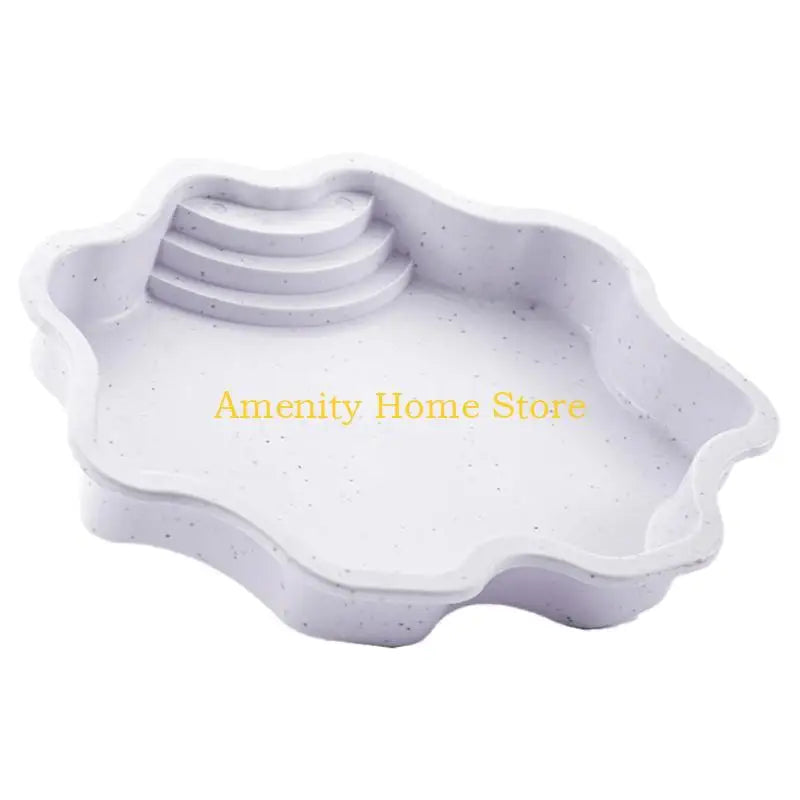 F26C Turtles Bathing Pool Large Reptiles Feeding Bowl Reptiles Habitat Accessory for Feeding and Bathing Needs