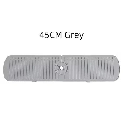 Silicone Tap Mat,Sink Splash Guard,Kitchen Tap Silicone Drain Mat, Silicone Tap Handle Drip Catcher Tray, Tap Mat for Kitchen