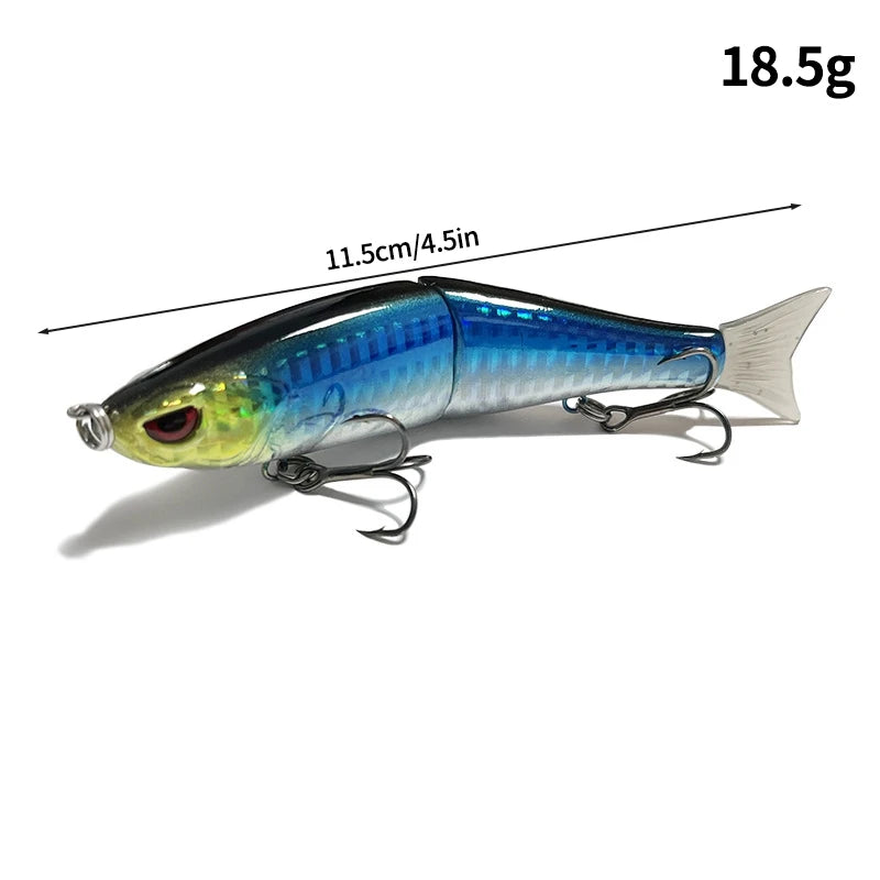 11.5cm/18.5g Balam Glide Bait Catfish Joint Giant Hard Bait Swimbait for Pike Bass Saltwater Glide Bait Leurre De Pêche