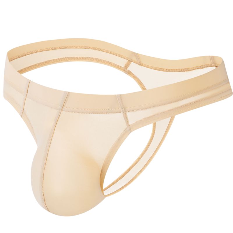 Sexy Gay Men Underwear Panochas Jockstrap Cueca Gay Tangas Sissy Mens Bikini Brief Ice Silk Transparent As Underwear or Swimwear