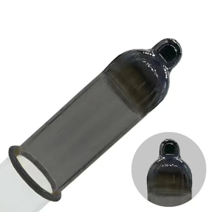 Black Long Lasting Condoms for Men - Delay Ejaculation, Reduce Sensitivity, Penis Sleeve Condom for Extended Pleasure