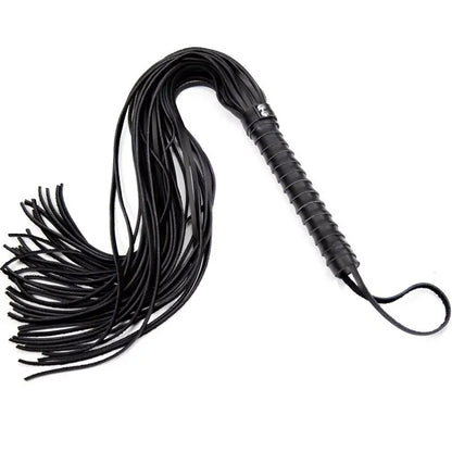 Genuine Leather Horse Whip, Flogger, Jump Bat | 68cm Long Dressage Training Whip for Equestrians | with Decorative Tassel and No