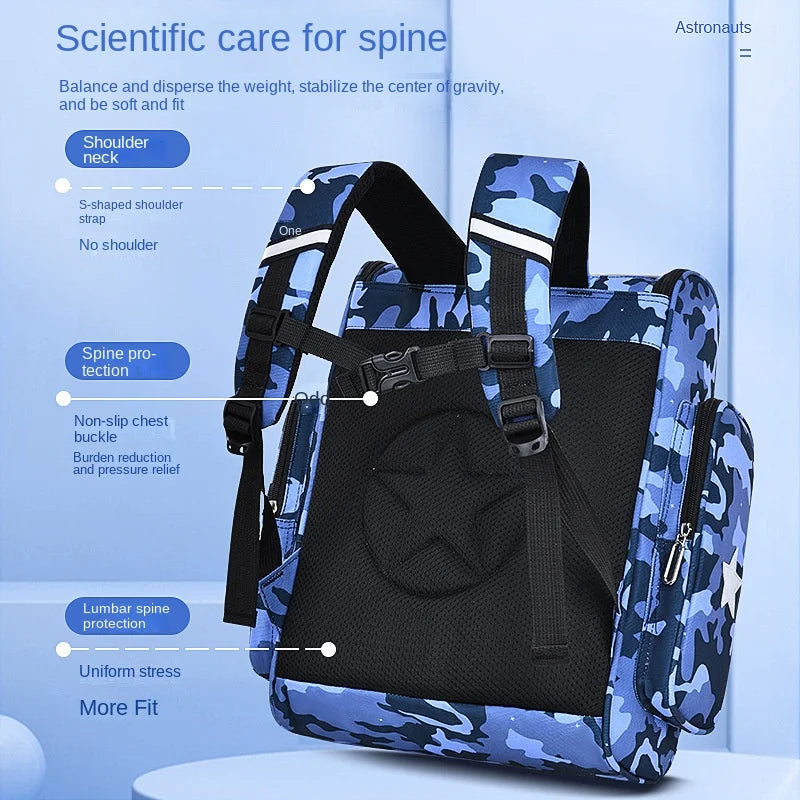 2026 Waterproof Children School bags for Boys Girls Kids Cartoon Schoolbag Orthopedic Primary School backpack mochilas infantil