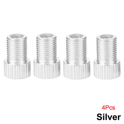 4Pcs Presta Valve Adapter - Convert Presta to Schrader - French/UK to US - Inflate Tire Using Standard Pump or Air Compressor