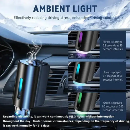 Car Air Freshener, Three Strengths Adjustable, Car Aromatherapy Machine, Portable Freshener Perfume Fragrance