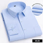 Men's Long Sleeve Shirt High-quality Fashion Casual Print Plaid Stripe Single Pocket Fit Business Formal Office Four Season Top