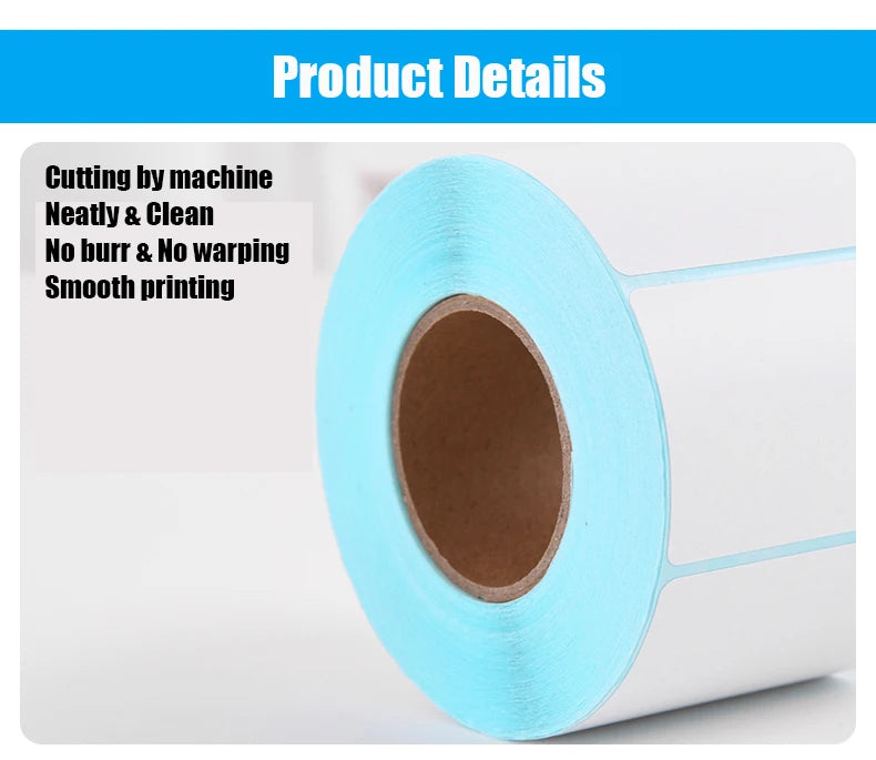 10 size Shipping Label stickers barcode Stickers Blank Paper label for Zebra Paper Adhesive Sticker Supermarket Blank sticker