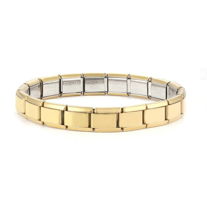 Y2K Italian Charm Bracelets DIY Basic Elastic Charm Stainless Steel Bracelet Fashion Women'S Jewelry Making Wholesale