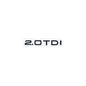 Car Letter Logo Sticker for A5 suitable for tail bumper and trunk emblem applicable to 2.0 3.0 40TDI 35 40 45TFSI models