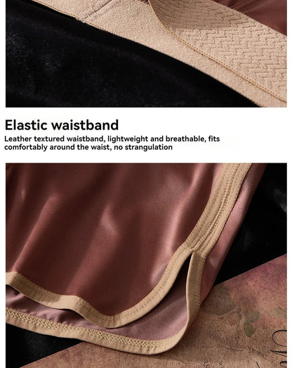 3PCS/Pack Luxury Satin-like Ice Silk Men's Panties Hygroscopic Breathable Double-layer Silk Crotch Boxer High Elastic Underpants