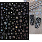 Winter Christmas Atmosphere Nail Stickers Snowman Snowflake Wapiti Self-adhesive High Quality Cute Nail Stickers Nail Art Deco